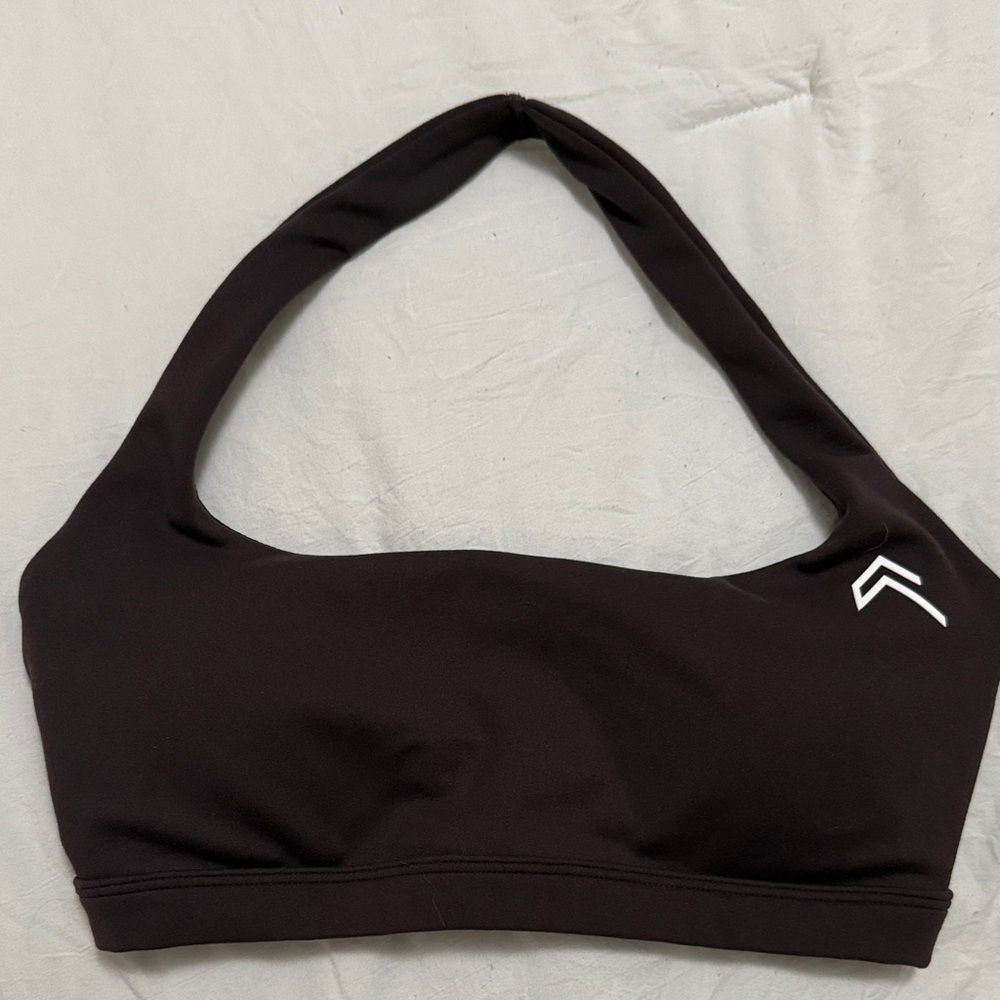 Oner Active Black Sports Bra with White Logo